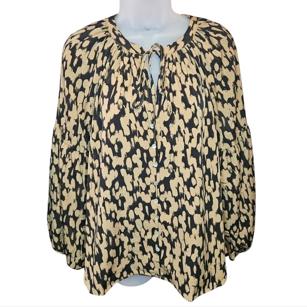 Anthropologie Blu Pepper Oversized Button Up Tunic PTP 20 - Picture 1 of 7